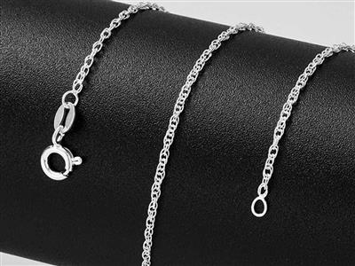 Cadena De Cuerda 1,50 mm, 40 cm, Plata 925 - Imagen Estandar - 6