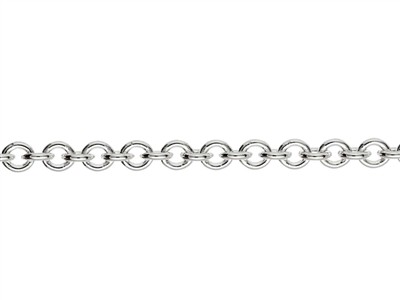 Cadena De Eslabones For\at 3,9 mm, 55 cm, Plata 925 - Imagen Estandar - 2
