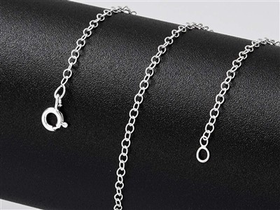 Cadena De Eslabones For\at 1,7 mm, 45 cm, Plata 925 - Imagen Estandar - 5