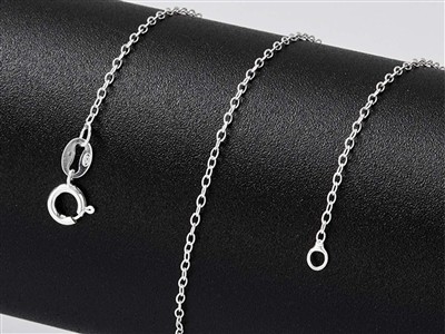 Cadena For\at 1,3 mm, 50 cm, Plata 925 - Imagen Estandar - 5