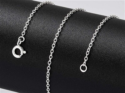 Cadena De Eslabones Forzados 1,6 mm, 40 cm, Plata 925 - Imagen Estandar - 5