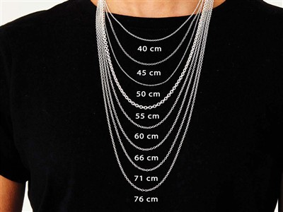 Cadena De Eslabones For\at 1,6 mm, 45 cm, Plata 925 - Imagen Estandar - 6