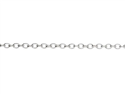Cadena De Eslabones For\at 2,3 mm, 45 cm, Plata 925 - Imagen Estandar - 2