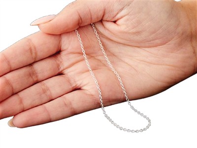 Cadena De Eslabones For\at 1,9 mm, 55 cm, Plata 925 - Imagen Estandar - 4