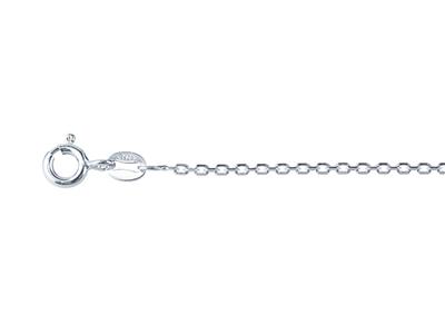 Cadena De Eslabones For\at Diamantada 1,5 mm, 60 cm, Plata 925 - Imagen Estandar - 2