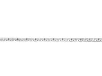 Cadena De Eslabón Veneciano Diamantado 0,7 mm, 40 cm, Plata 925 - Imagen Estandar - 2