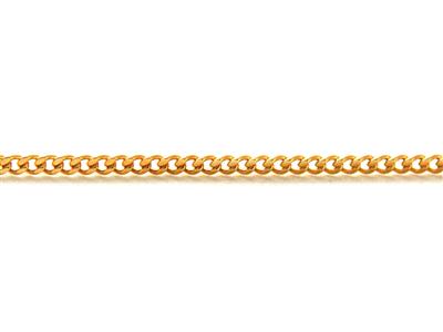 Cadena De Tipo Gourmette De 2,65 mmpor Metro, Chapada En Oro De 3 Mic Ras - Imagen Estandar - 1