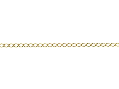 Cadena De Eslabn De Rombo 3,80mm,baño De Oro De 3 Micras