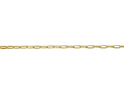 Cadena De Malla Rectangular De 3,75mm, Chapada En Oro De 3 Micras