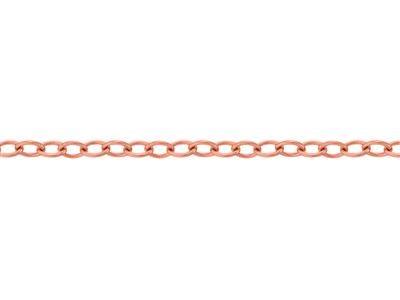 Cadena Forçat, Redonda, Transparente, 0,90 Mm, Oro Rojo 18k 5n. Ref. 00875 - Imagen Estandar - 3