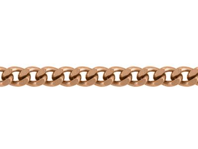 Cadena De Eslabones Tipo Gourmette De 2 MM Con Acabado Diamantado, Ororosa De 18 Quilates. Ref. 00260 - Imagen Estandar - 2