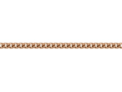 Cadena Gourmette Diamantada De 1 mm, Oro Rosa De 18 Quilates. Ref. 00230 - Imagen Estandar - 3