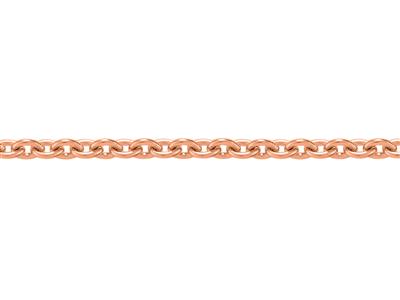 Cadena De Eslabones Forzada Redondos De 1,17 Mm, Oro Rosa De 18k. Árbitro. 00330 - Imagen Estandar - 3