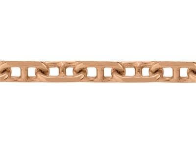 Cadena De Eslabones Marine Forzada Diamantada, 2,30 mm, Oro Rosa De 18quilates. Ref. 00211 - Imagen Estandar - 1