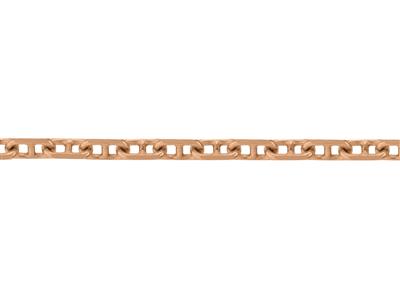 Cadena De Eslabones Marine Forzada Diamantada, 2,30 mm, Oro Rosa De 18quilates. Ref. 00211 - Imagen Estandar - 3