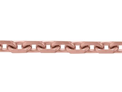 Cadena De Eslabones Forzada Talla Diamante De 1,58 Mm, Oro Rojo 5n De 18k. Árbitro. 00450hj - Imagen Estandar - 2