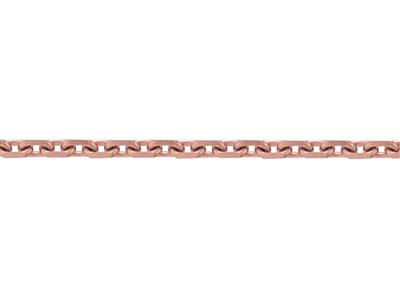 Cadena De Eslabones Forzada Talla Diamante De 1,58 Mm, Oro Rojo 5n De 18k. Árbitro. 00450hj - Imagen Estandar - 3