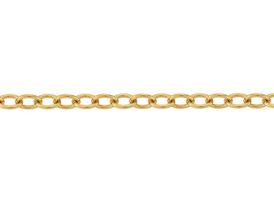 Cadena De Eslabones Forzada Ovaladade 1,70 mm, Oro Amarillo De 18k. R Ef. 20027 - Imagen Estandar - 3