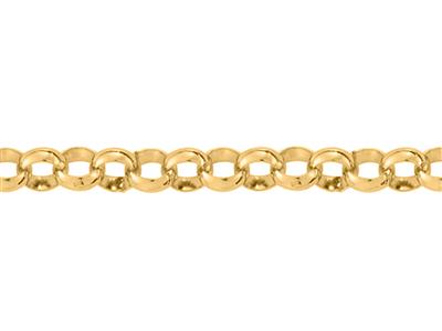 Cadena De Eslabones Huecos Jaseron De 8 mm, Oro Amarillo De 18k. Ref. 00484 - Imagen Estandar - 2