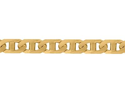 Cadena Marina Slida Curvada De 5,50mm, Oro Amarillo De 18 Quilates. Ref. 00371