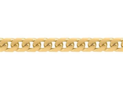 Maciza Cadena Curvada De 5,40mm, Oro Amarillo De 18 Quilates. Ref. 00394