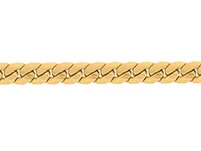 Cadena De Eslabones Ingleses Macizos De 2,10mm, Oro Amarillo De 18 K.referencia. 00084