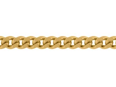 Cadena Barbada Diamantada De 1,90mm, Oro Amarillo De 18 Quilates. Ref. 00255