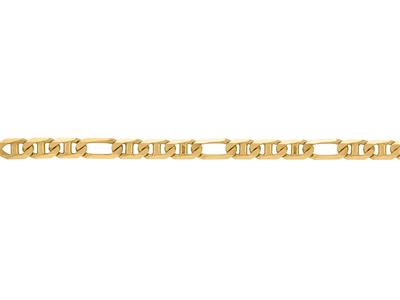 Cadena De Malla Marina Batida Alterna 1/3, 3,30 mm, Oro Amarillo De 18k. Ref.00316 - Imagen Estandar - 3