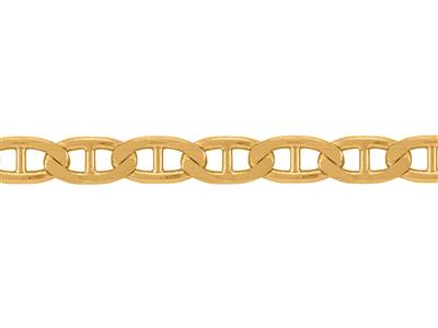 Cadena De Eslabn Marino Batido De 1,75mm, Oro Amarillo De 18k. Ref. 00516