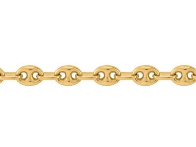 Cadena De Eslabones Grain De Caf{ Maciza De 4,90 mm, Oro Amarillo De 18 Quilates. Ref. 00231 - Imagen Estandar - 2