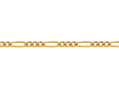 Cadena De Eslabones Figaro Alternos1/3,3,60 mm, Oro Amarillo De 18k. Ref. 00963 - Imagen Estandar - 3