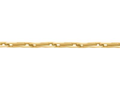 Cadena Maciza De Malla Epi Con Talla De Diamante De 1,40 mm, Oro Amarillo De 18 Quilates. Ref. 20041 - Imagen Estandar - 3