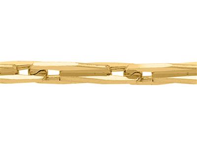 Slida Cadena De Malla Epi Con Talla De Diamante De 1,90mm, Oro Amarillo De 18 Quilates. Ref. 20042