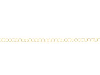 Cadena De Extensión, Eslabón De Anillo De 2,80 Mm, A Medida, Oro Amarillo De 18 K - Imagen Estandar - 2
