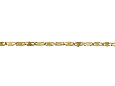 Cadena De Malla Fantasa De 1,13mm, Oro Amarillo De 18 K