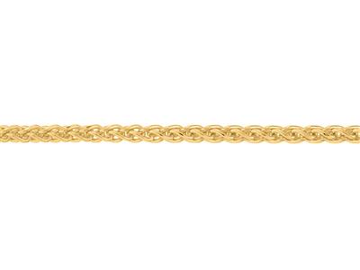 Maciza Cadena De Eslabones Palmier Con Acabado De Corte De Diamante De3,20 mm, Oro Amarillo De 18 Quilat - Imagen Estandar - 3