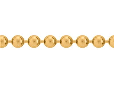 Cadena De Eslabones Boule De 2,50mm, Oro Amarillo De 18k. Ref. 00796