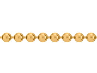 Cadena De Eslabones Boule De 2,50 mm, Oro Amarillo De 18k. Ref. 00796 - Imagen Estandar - 2