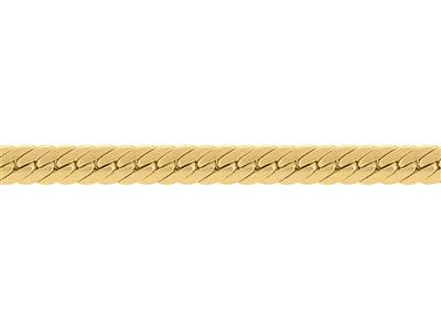 Chain 00525 Creuse Mail Angl 2,9mm Or Jaune 18k 12,40 Grm T Coc