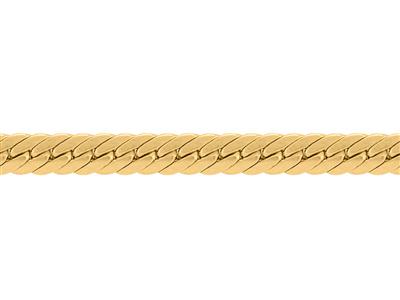 Chain 00526 Creuse Mail Angl 3,7mm Or Jaune 18k 16,40 Grm T Coc