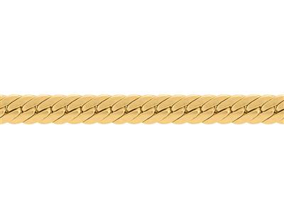 Cadena De Malla Inglesa Hueca De 3,70mm, Oro Amarillo De 18 K. Ref. 00526