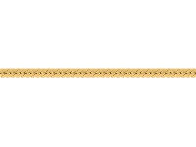 Cadena De Malla Inglesa Hueca De 3,70 mm, Oro Amarillo De 18 K. Ref. 00526 - Imagen Estandar - 3