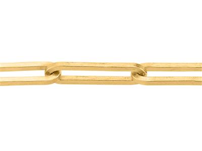 Cadena De Malla Rectangular De 1,75mm, Oro Amarillo De 18k. Ref. 00863