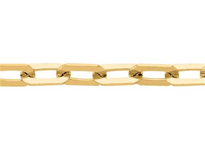 Cadena De Malla Rectangular De 2,10mm, Oro Amarillo De 18k. Ref. 002015