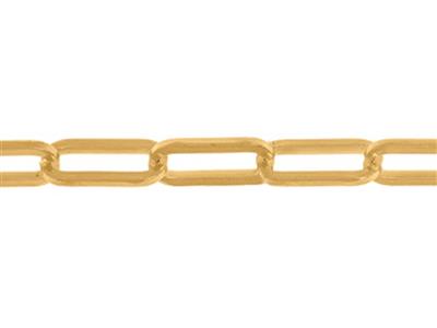 Cadena De Malla Rectangular De 3,40mm, Oro Amarillo De 18k. Ref. 00861bis