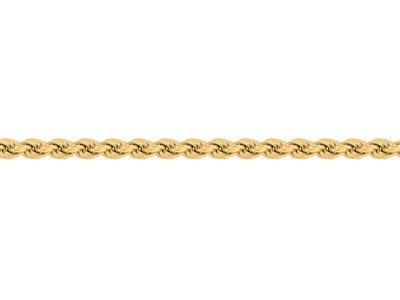 Cadena De Cuerda Hueca De 4,90 mm, Oro Amarillo De 18k. Referencia. 00184 - Imagen Estandar - 3