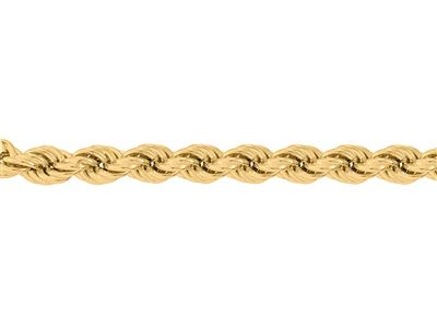 Cadena De Cuerda Hueca De 6 mm, Oroamarillo De 18k. Ref. 00187 - Imagen Estandar - 3