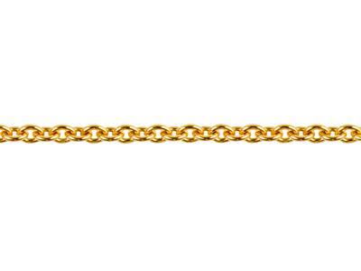 Cadena De Eslabones Forzada Redondos De 0,90 mm, Oro Amarillo 3n De 18k. Ref. 00325 - Imagen Estandar - 3
