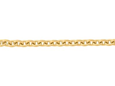 Cadena De Eslabones Forzada Redondos De 2,50 mm, Oro Amarillo De 18k. Ref. 00365 - Imagen Estandar - 3