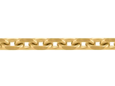 Cadena Forzada De Eslabones Corte Diamantes De 0,90 Mm, Oro Amarillo De 18 Kt. Ref. 00092 - Imagen Estandar - 2